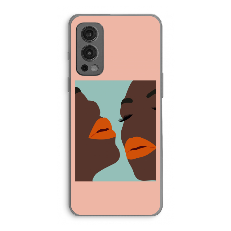 Orange lips: OnePlus Nord 2 5G Transparant Hoesje