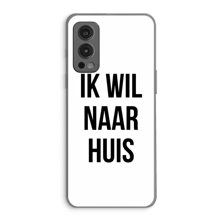Ik wil naar huis: OnePlus Nord 2 5G Transparant Hoesje