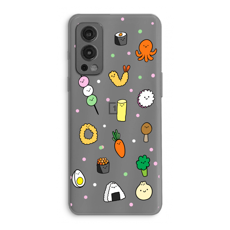 Happy bento friends: OnePlus Nord 2 5G Transparant Hoesje