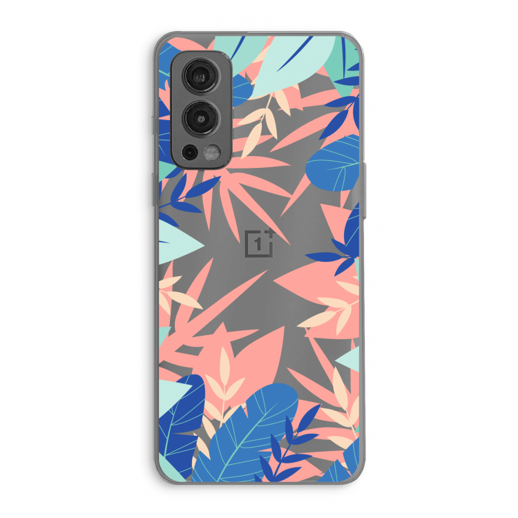 Tropisch: OnePlus Nord 2 5G Transparant Hoesje
