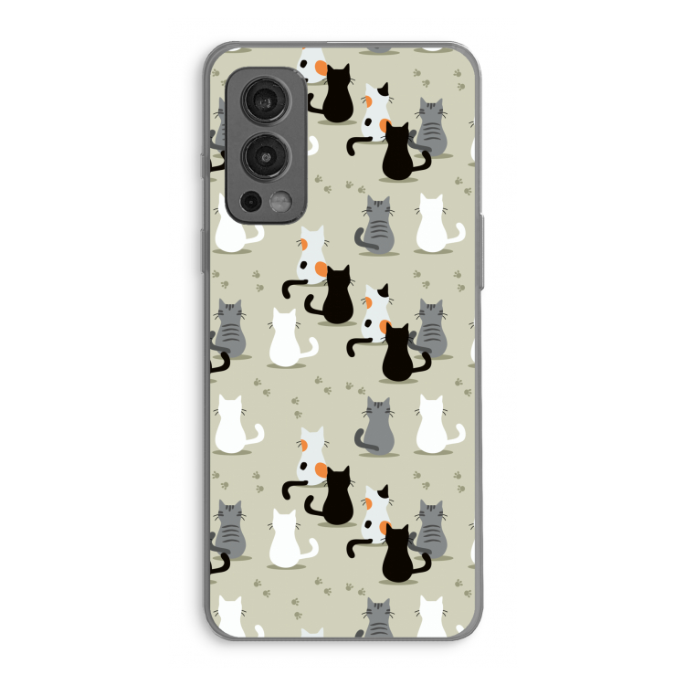 Katten: OnePlus Nord 2 5G Transparant Hoesje