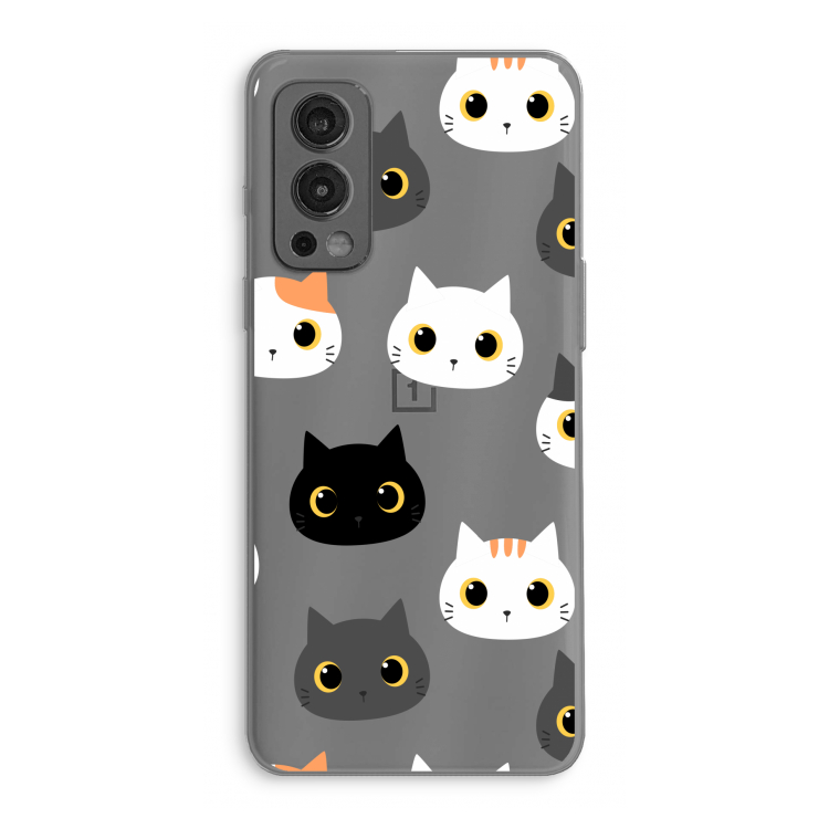 Katten: OnePlus Nord 2 5G Transparant Hoesje