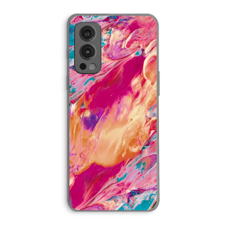 Pastel Echoes: OnePlus Nord 2 5G Transparant Hoesje
