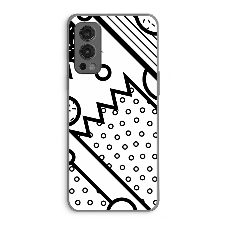 Pop Art #4: OnePlus Nord 2 5G Transparant Hoesje