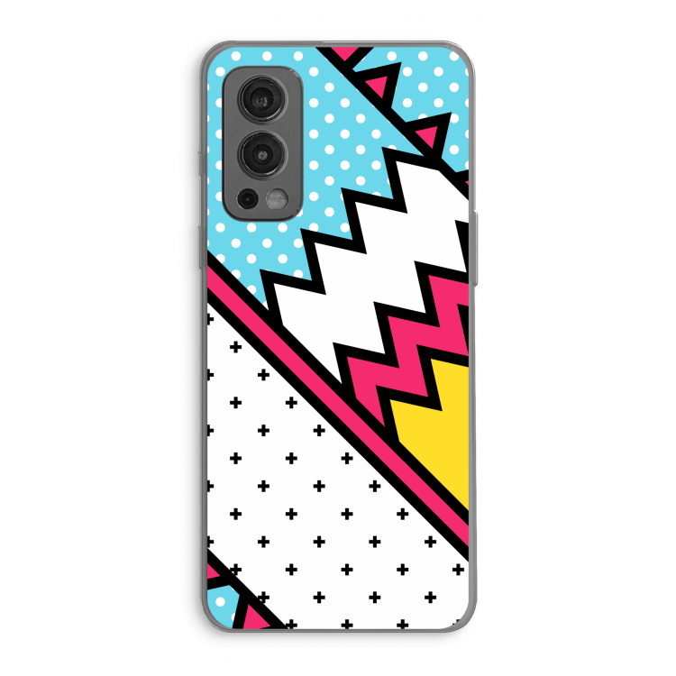 Pop Art #2: OnePlus Nord 2 5G Transparant Hoesje