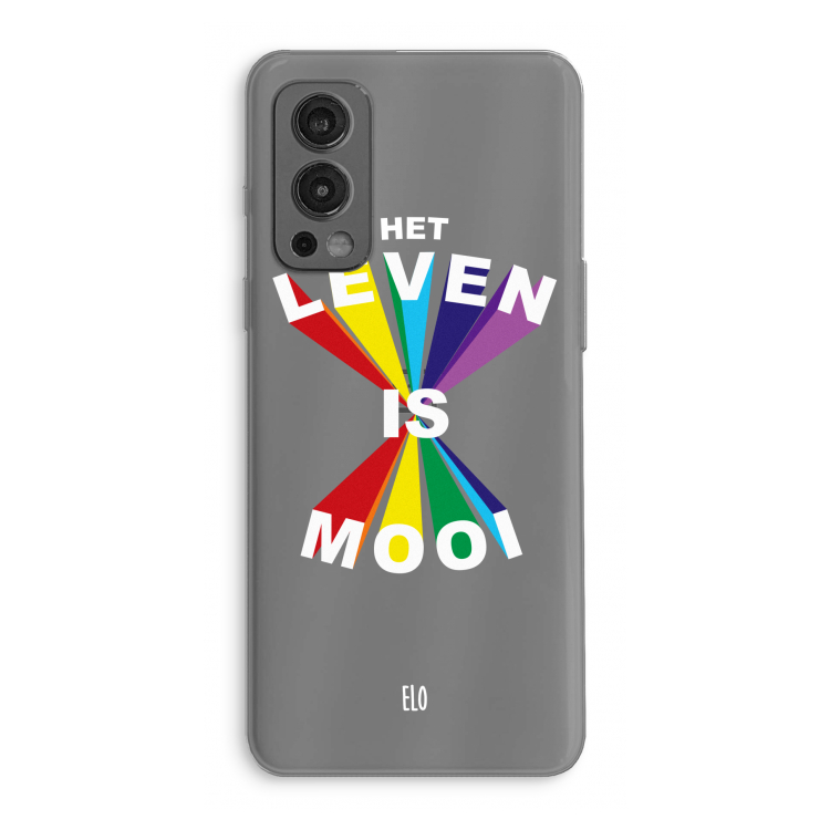 Het Leven Is Mooi: OnePlus Nord 2 5G Transparant Hoesje