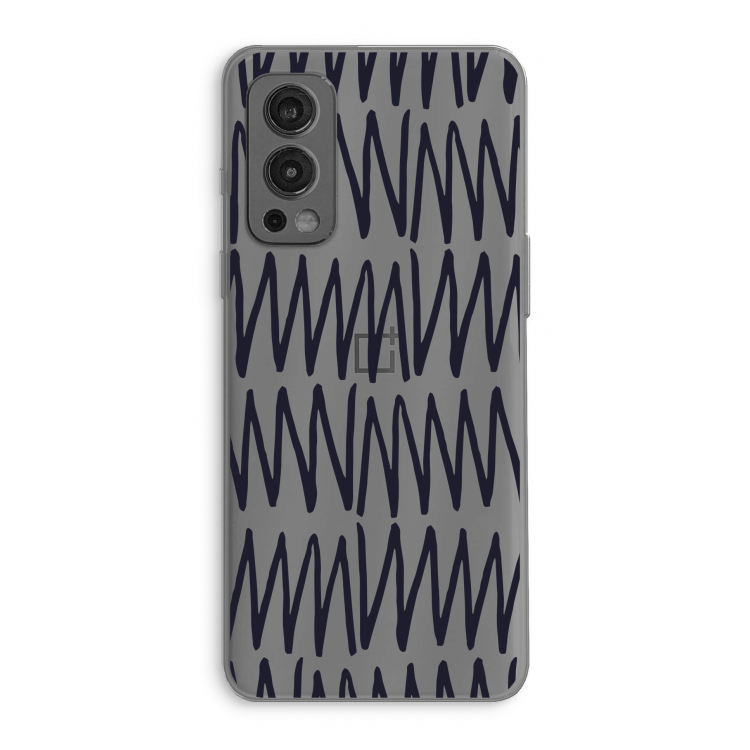 Marrakech Zigzag: OnePlus Nord 2 5G Transparant Hoesje
