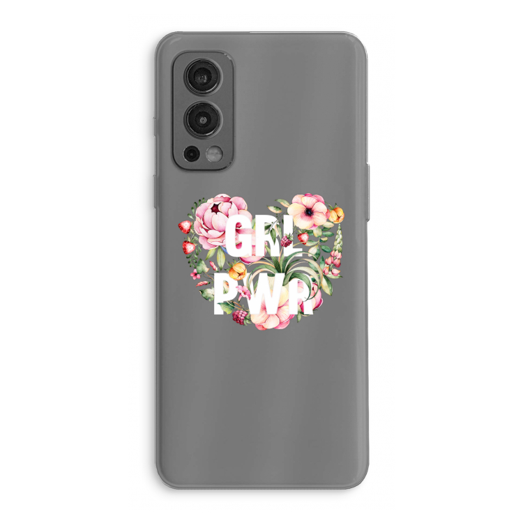 GRL PWR Flower: OnePlus Nord 2 5G Transparant Hoesje