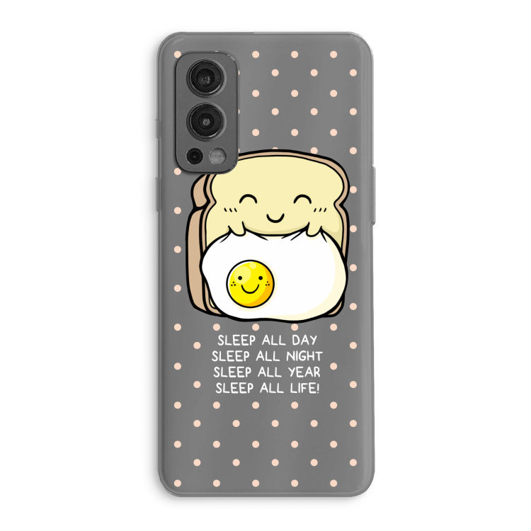 Sleep All Day: OnePlus Nord 2 5G Transparant Hoesje