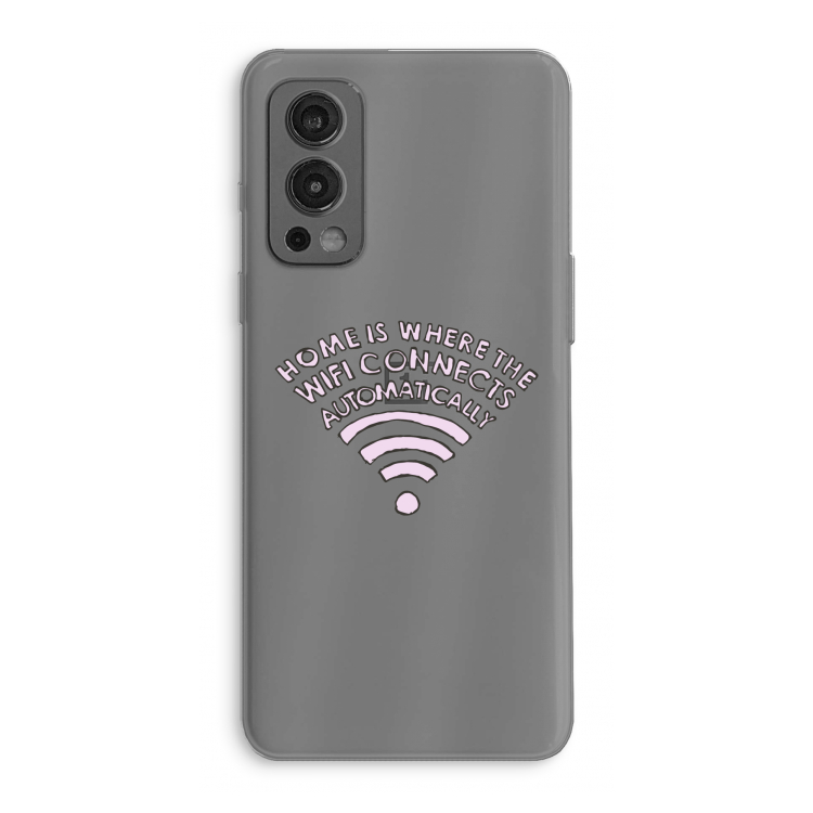 Home Is Where The Wifi Is: OnePlus Nord 2 5G Transparant Hoesje