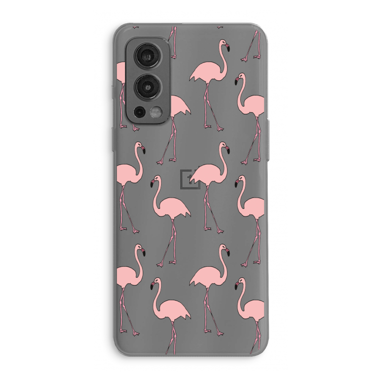 Anything Flamingoes: OnePlus Nord 2 5G Transparant Hoesje