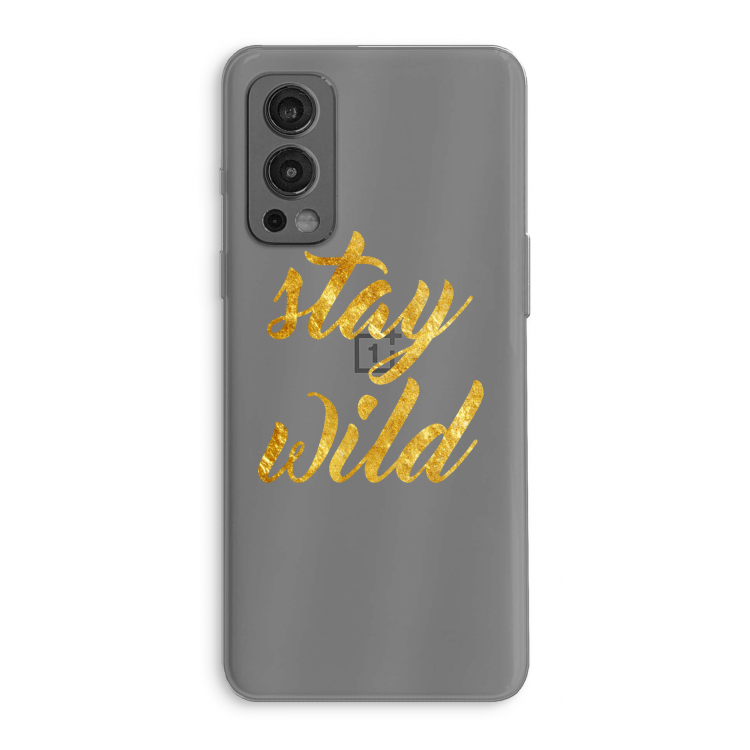 Stay wild: OnePlus Nord 2 5G Transparant Hoesje
