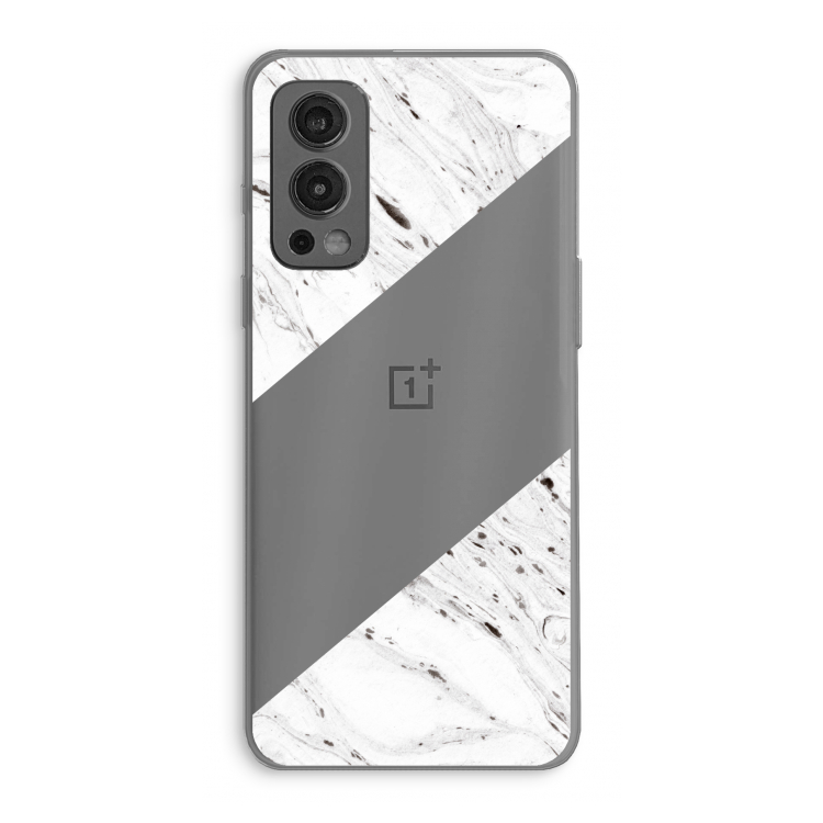 Biggest stripe: OnePlus Nord 2 5G Transparant Hoesje