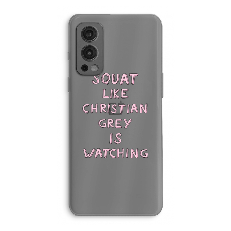 Christian Grey: OnePlus Nord 2 5G Transparant Hoesje