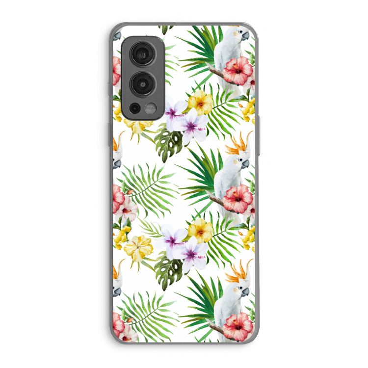 Gele kuif: OnePlus Nord 2 5G Transparant Hoesje