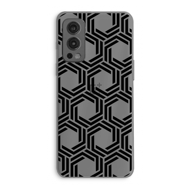 Geometrisch patroon: OnePlus Nord 2 5G Transparant Hoesje