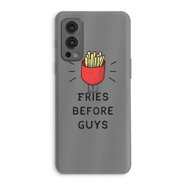 Fries before guys: OnePlus Nord 2 5G Transparant Hoesje
