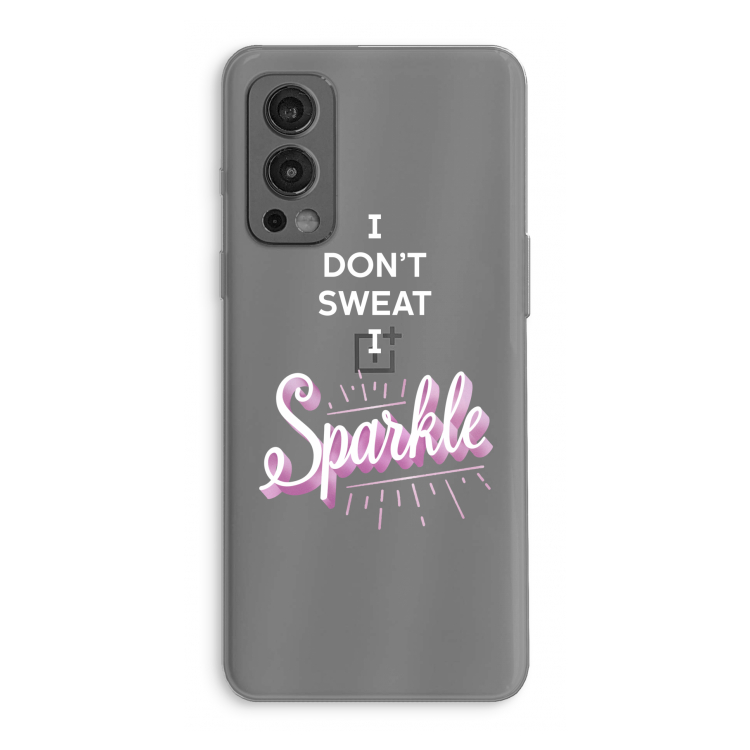 Sparkle quote: OnePlus Nord 2 5G Transparant Hoesje