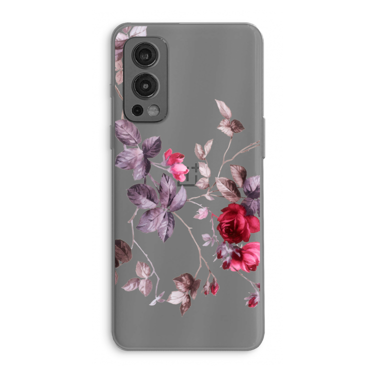 Mooie bloemen: OnePlus Nord 2 5G Transparant Hoesje