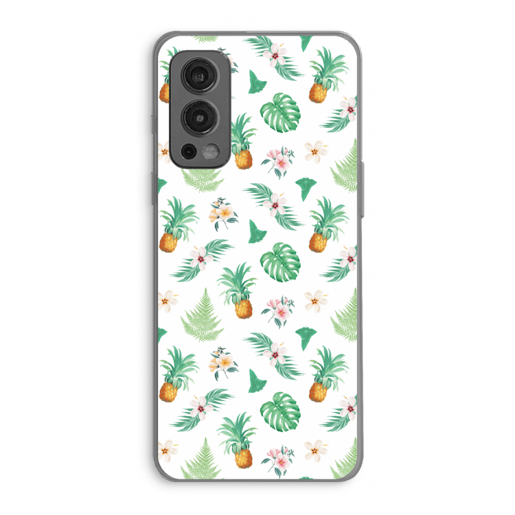 Ananas bladeren: OnePlus Nord 2 5G Transparant Hoesje