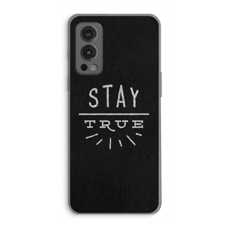 Stay true: OnePlus Nord 2 5G Transparant Hoesje