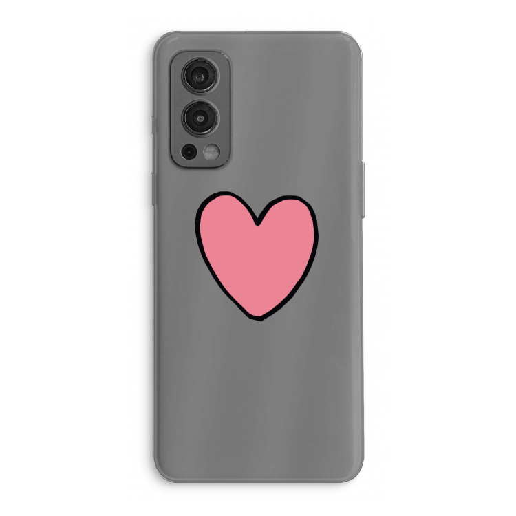 Hartje: OnePlus Nord 2 5G Transparant Hoesje