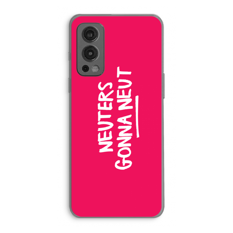 Neuters (roze): OnePlus Nord 2 5G Transparant Hoesje
