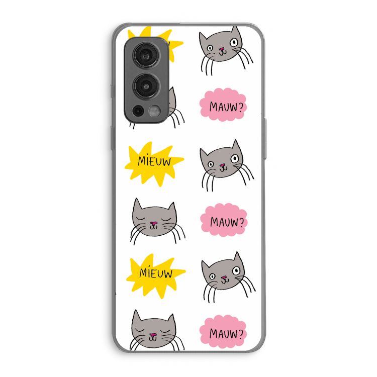 Meow: OnePlus Nord 2 5G Transparant Hoesje