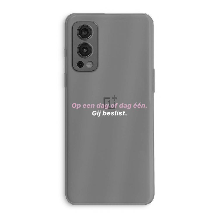 gij beslist: OnePlus Nord 2 5G Transparant Hoesje