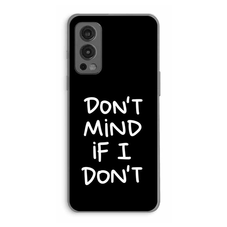 Don't Mind: OnePlus Nord 2 5G Transparant Hoesje