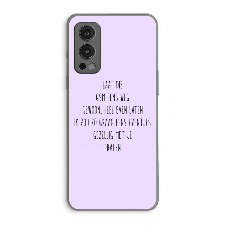 GSM: OnePlus Nord 2 5G Transparant Hoesje
