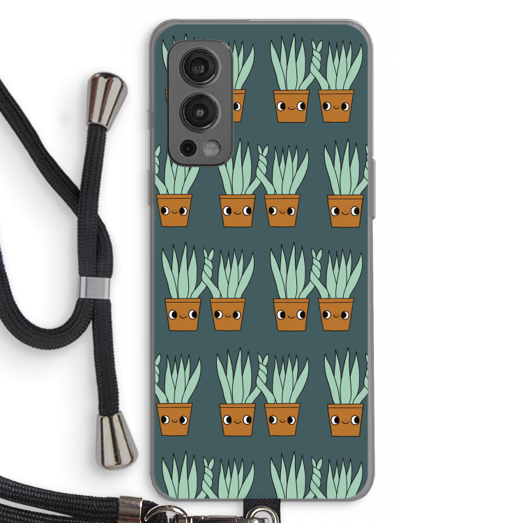 Sansevieria: OnePlus Nord 2 5G Transparant Hoesje met koord