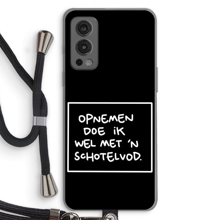 Schotelvod: OnePlus Nord 2 5G Transparant Hoesje met koord