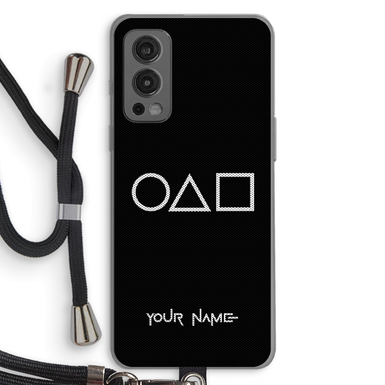Squid Game: OnePlus Nord 2 5G Transparant Hoesje met koord