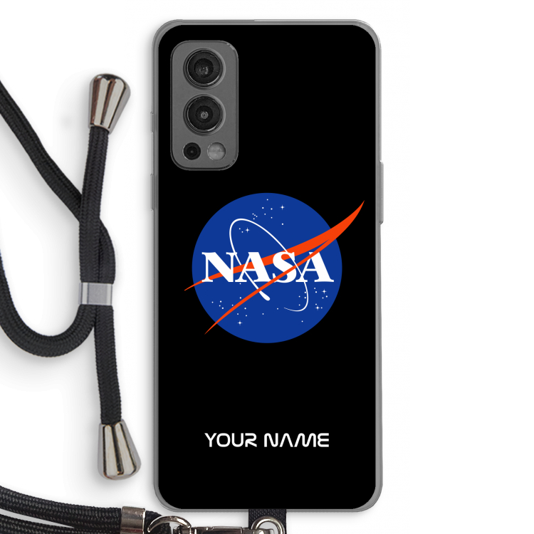 NASA: OnePlus Nord 2 5G Transparant Hoesje met koord