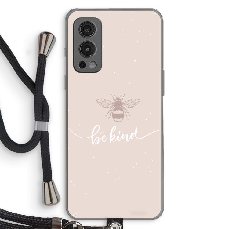 Be(e) kind: OnePlus Nord 2 5G Transparant Hoesje met koord