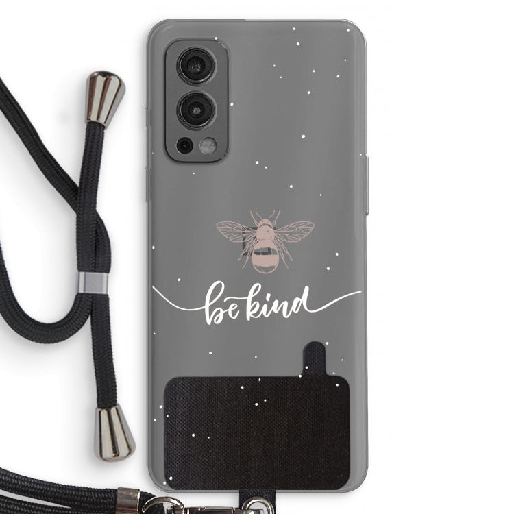 Be(e) kind: OnePlus Nord 2 5G Transparant Hoesje met koord