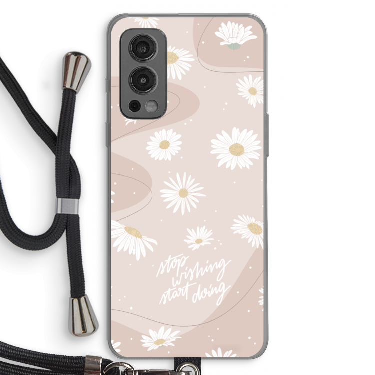 Daydreaming becomes reality: OnePlus Nord 2 5G Transparant Hoesje met koord
