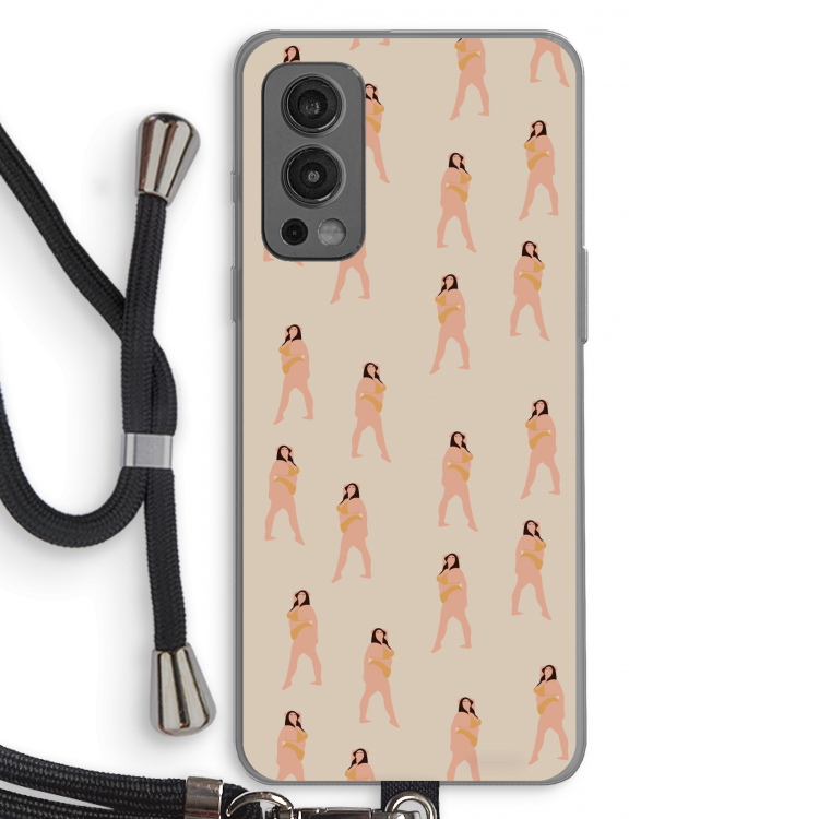 You're so golden: OnePlus Nord 2 5G Transparant Hoesje met koord