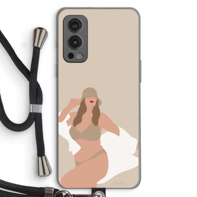 One of a kind: OnePlus Nord 2 5G Transparant Hoesje met koord
