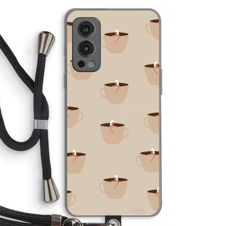 Morning coffee: OnePlus Nord 2 5G Transparant Hoesje met koord