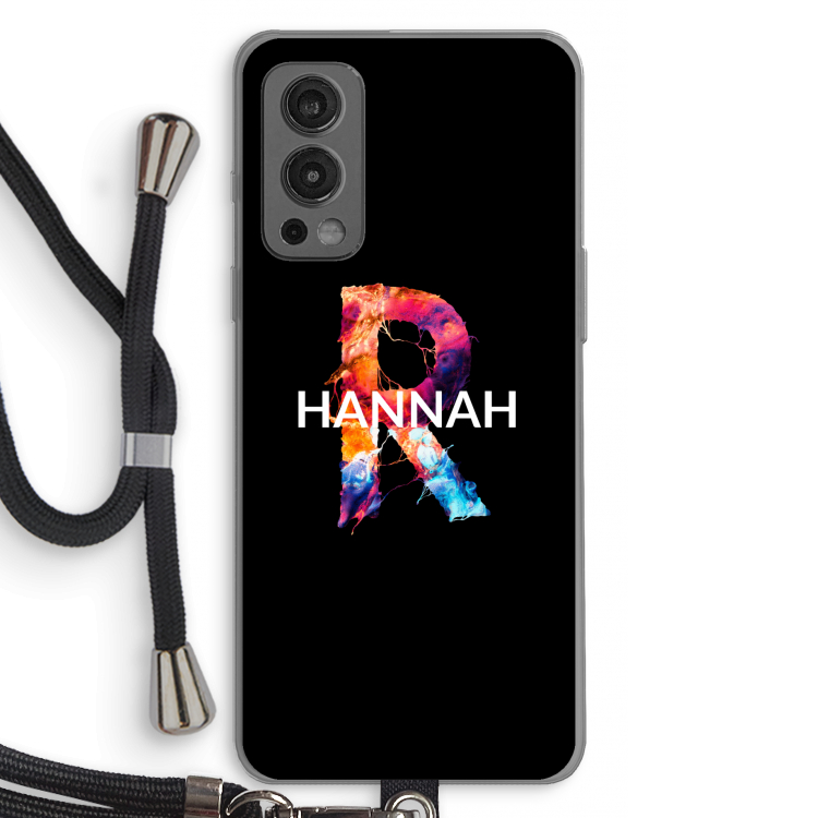 Abstract Spectrum: OnePlus Nord 2 5G Transparant Hoesje met koord