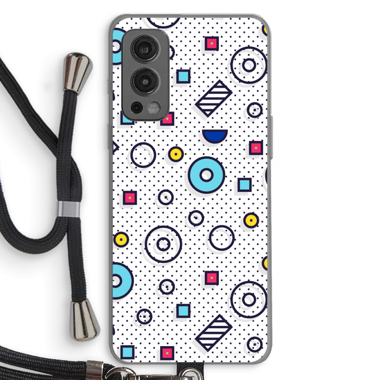 8-bit N°9: OnePlus Nord 2 5G Transparant Hoesje met koord