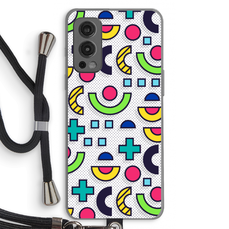 8-bit N°6: OnePlus Nord 2 5G Transparant Hoesje met koord