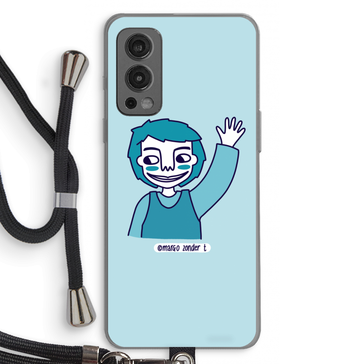 Zwaai: OnePlus Nord 2 5G Transparant Hoesje met koord
