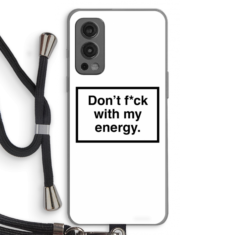 My energy: OnePlus Nord 2 5G Transparant Hoesje met koord