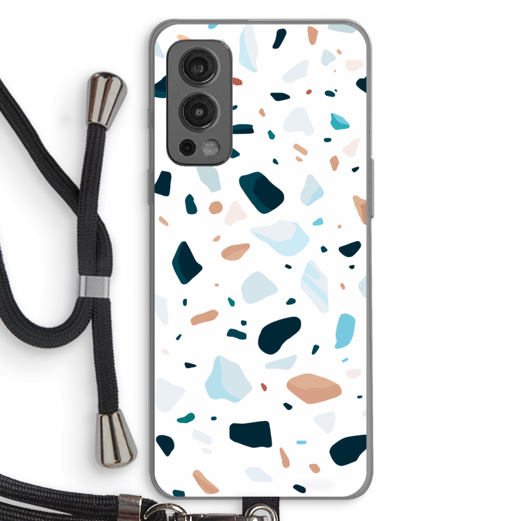 Terrazzo N°13: OnePlus Nord 2 5G Transparant Hoesje met koord