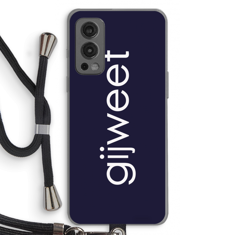 Gijweet: OnePlus Nord 2 5G Transparant Hoesje met koord