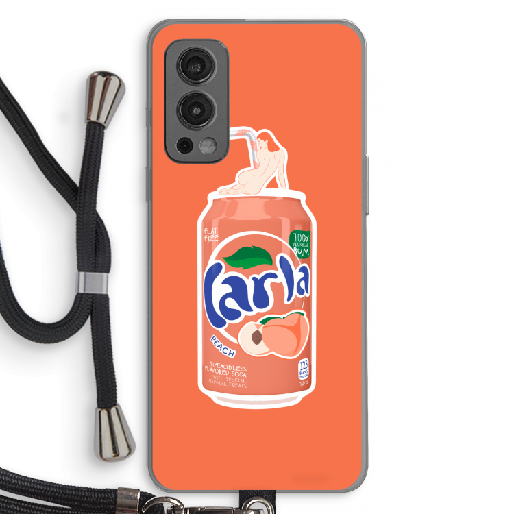 S(peach)less: OnePlus Nord 2 5G Transparant Hoesje met koord