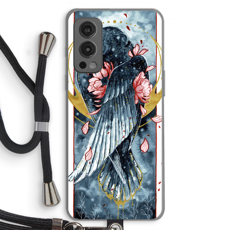 Golden Raven: OnePlus Nord 2 5G Transparant Hoesje met koord